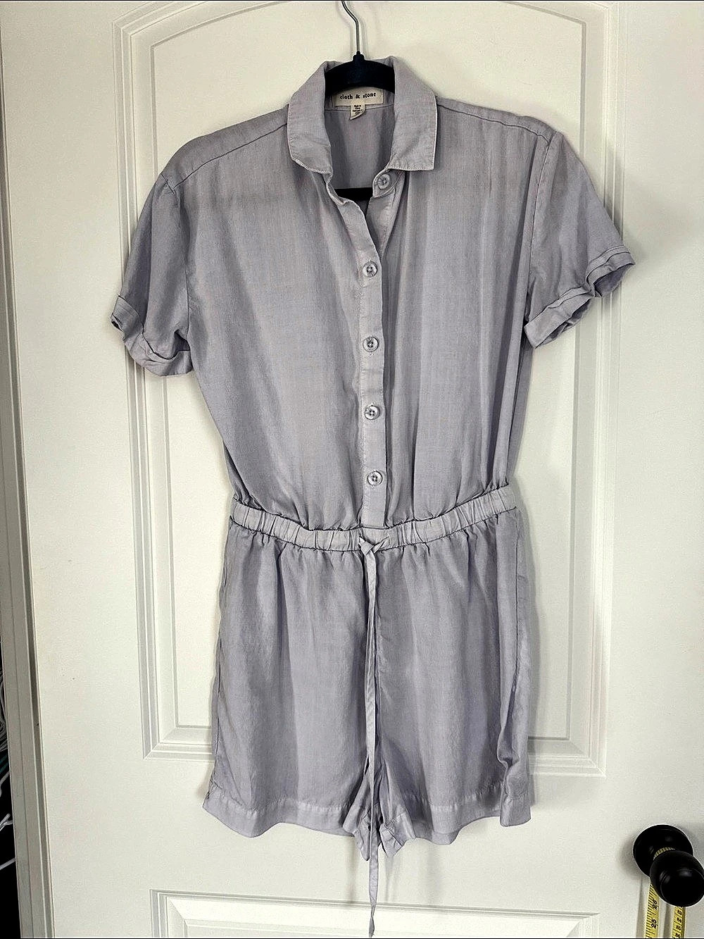 cloth & stone Short-Sleeve Romper blue XS